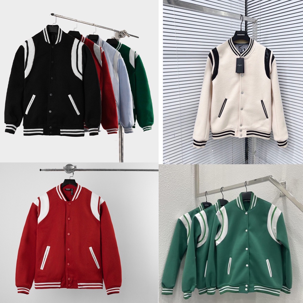 Áo Bomber Teddy hàng may kĩ 2 lớp phối vai da phong cách trẻ trung, Áo Khoác Unisex Nam Nữ