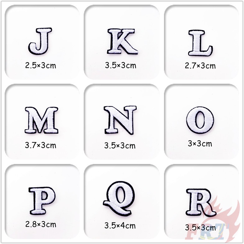 1pc ❣️ Sticker Ủi Thêu Chữ Cái Tiếng Anh ❣️ Sticker Ủi Thêu Hình Chữ Cái
