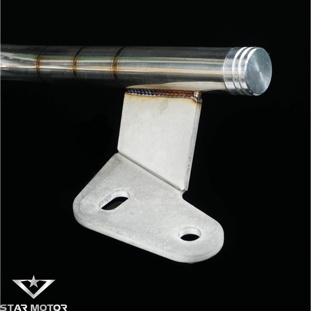 Tay xách, cảng Exciter 150-155 inox 304 mối hàn mũi tên