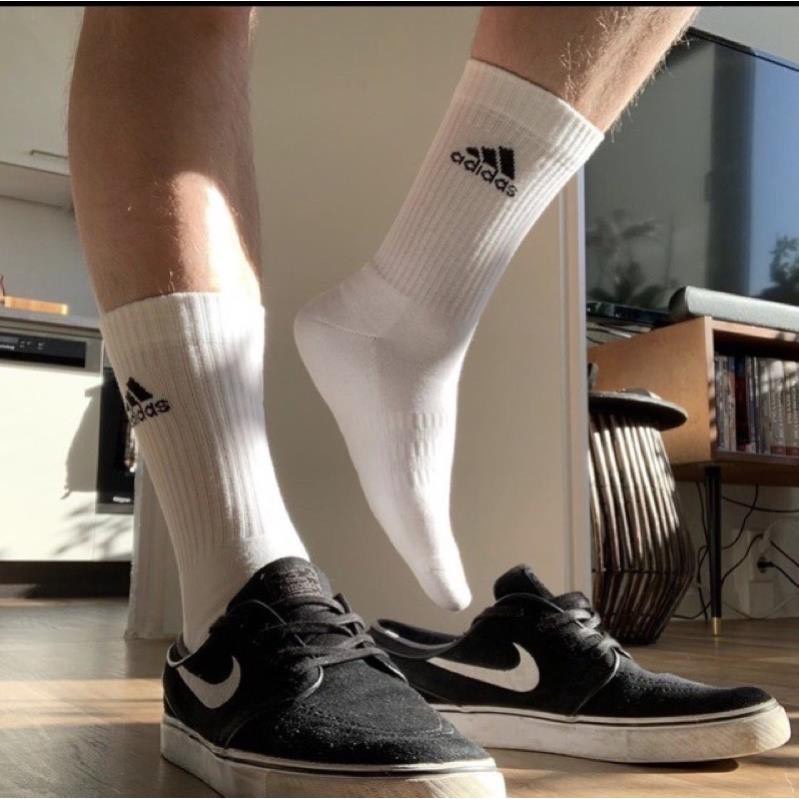 Tất  Vớ adidas cổ cao thể thao combo [ HỘP 5 ĐÔI } Tất nam nữ hàng  hàng hộp cao cấp siêu đẹp cotton 100%