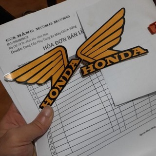 Chữ Honda cách chim dán trang trí xe máy,  tem cách én Honda bền đẹp ( giá 1 đôi logo xe máy )