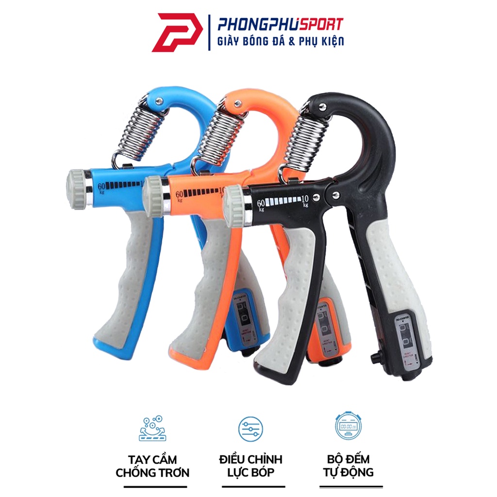 Kìm Bóp Tay, Kìm Tập Cơ Tay, Dụng Cụ Tập Gym Tại Nhà Điều Chỉnh Lực Có Đếm Số 10-60kg