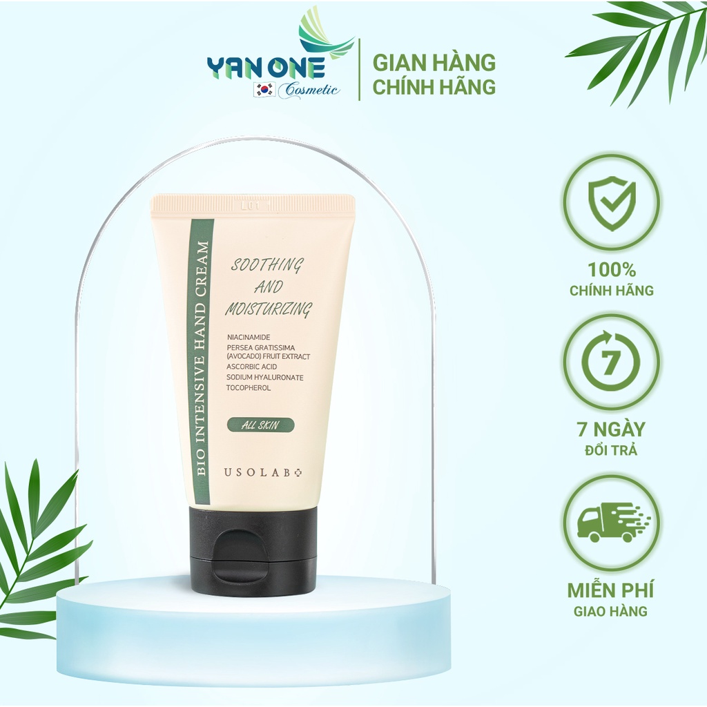 Kem dưỡng ẩm và làm mềm da tay Usolab Bio Intensive Hand Cream 50ml - Yan One Cosmetic