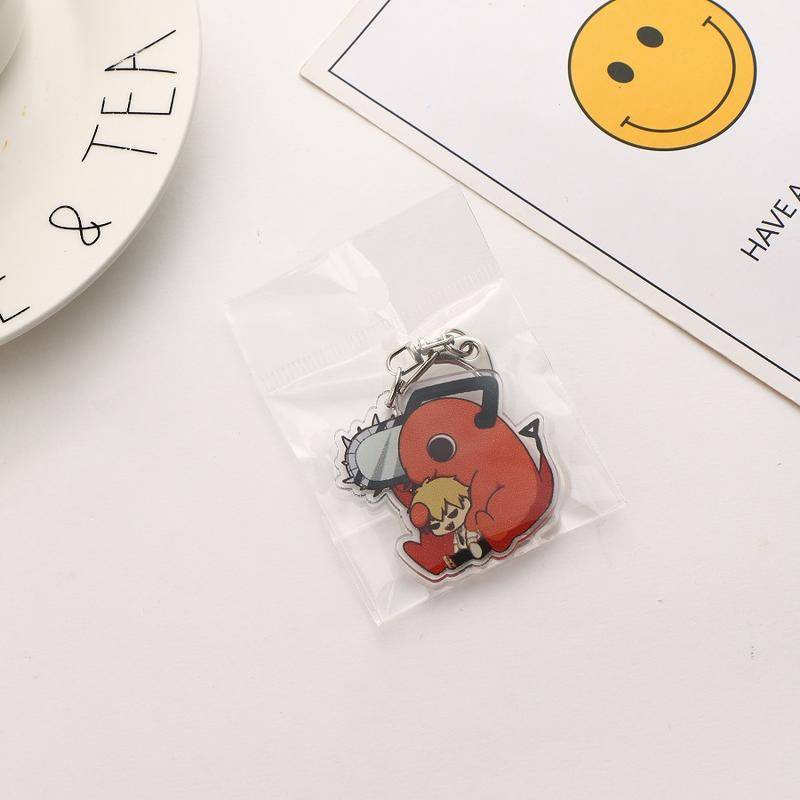 Móc Chìa Khóa 7 Kiểu Nhân Vật Hoạt Hình Cưa Xích Denji Makima Aki Hayakawa Power Pochita Himeno Kishibe