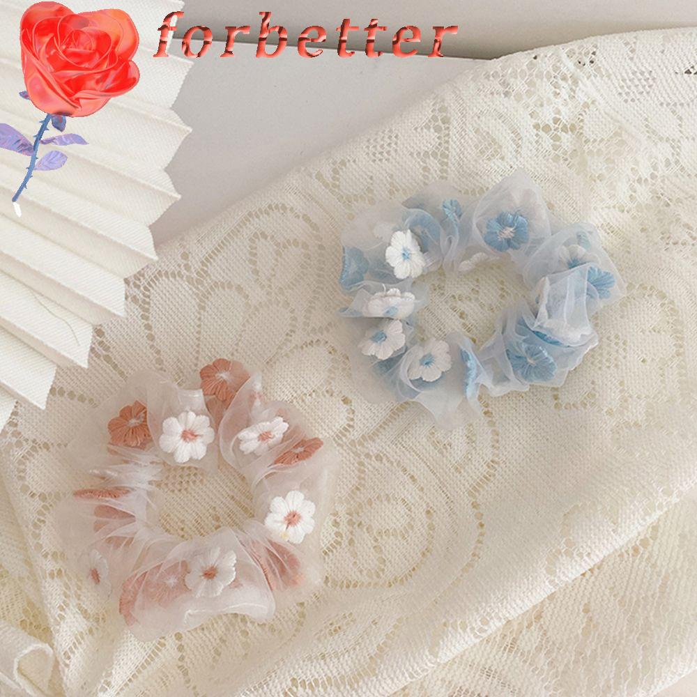 Dây buộc tóc đính hoa phong cách thời trang dành cho phái đẹp