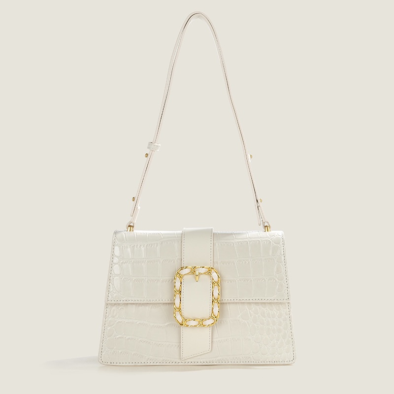 Ielgy Túi Xách Đeo Vai Giả Da Cá Sấu Sức Chứa Lớn Hàng Ngày Cho Nữ