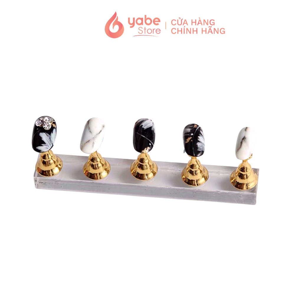 Đế Gắn Móng Giả YABE Chân Đế Gắn Móng Giả Nam Châm Tập Vẽ Nail Bộ 5 Cái Chuyên Dụng Làm Móng YSN59