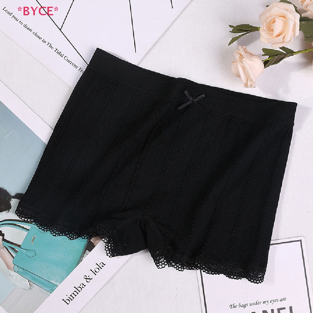 Quần Short An Toàn Mềm Mại Không Đường May Phối Ren Thoáng Khí Gợi Cảm Cho Nữ Mới