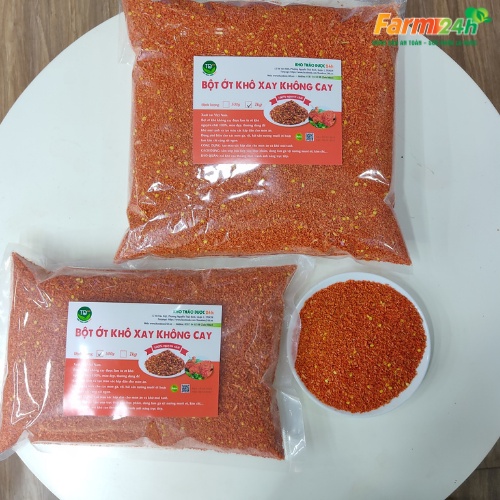 Ớt bột không cay, không mặn, khô xay, dùng làm gà nướng muối ớt, kim chi thơm ngon, hấp dẫn (hàng loại 1) [250 gr - 1kg]