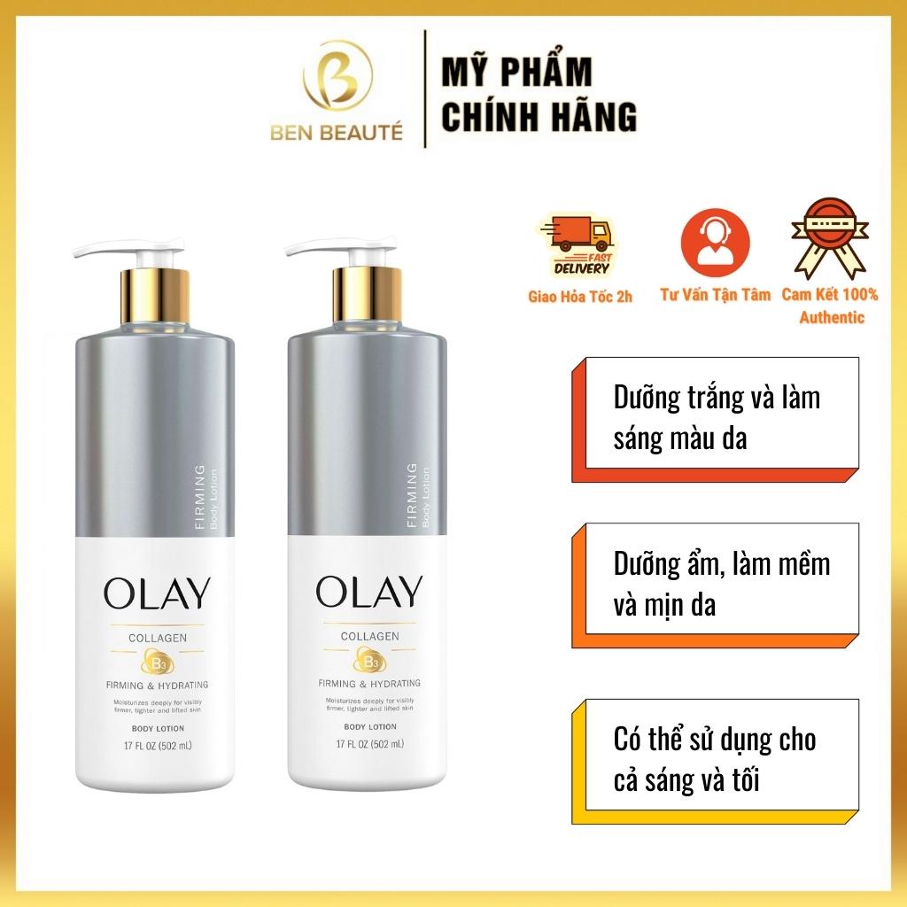 Sữa Dưỡng Thể Trắng Da Olay B3 Complex Collagen Hyaluronic Shea Butter Vitamin E 502ml Bản Mỹ | BigBuy360 - bigbuy360.vn