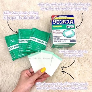 Miếng dán Salonpas Nhật 140 miếng nội địa nhật