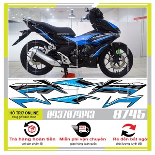 TEM RỜI WINNER X XANH ĐEN 8745
