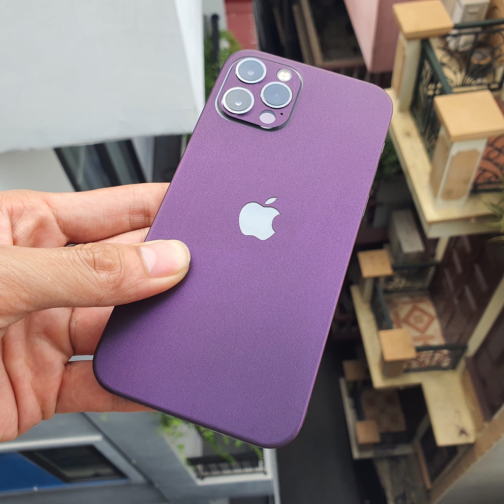 Skin U.S.A màu tím Iphone 14 dán cho mọi loại máy
