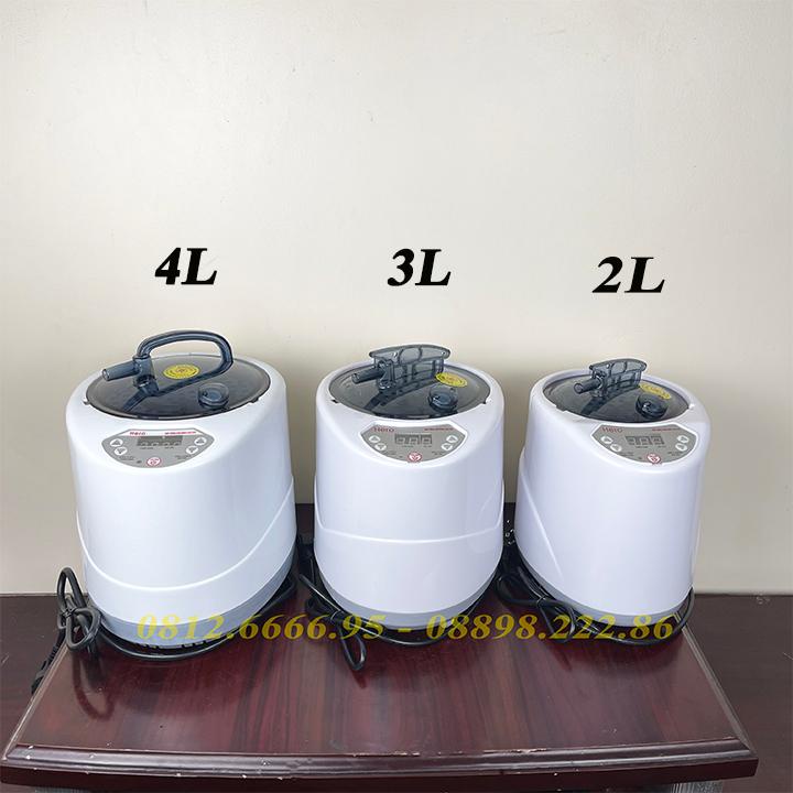 Nồi Xông Hơi Điện Hero Cao Cấp Dùng Cho Gia Đình, Spa Dung Tích 2L, 3L, 4L