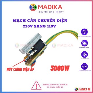 Mạch cản chuyển điện 220v sang 100v/110v công xuất 3000w, đổi điện 220v ra 100v dùng cho máy cắt, khoan, mài