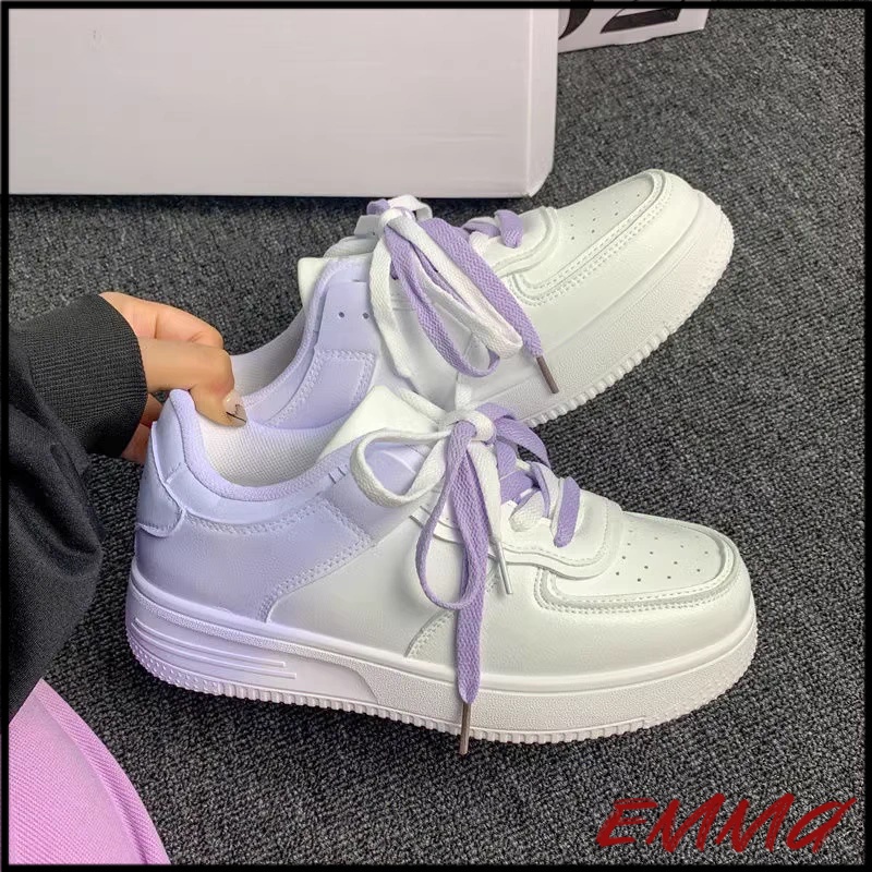 Giày đế thấp Giày Sneaker Màu Gradient Phong Cách Thời Trang Hàn Quốc Giày nữ đi học Giày bánh mì ulzzang Giày đi học Giày ullzang Giầy sneaker nữ Giày sneaker Giày học sinh Giày basic