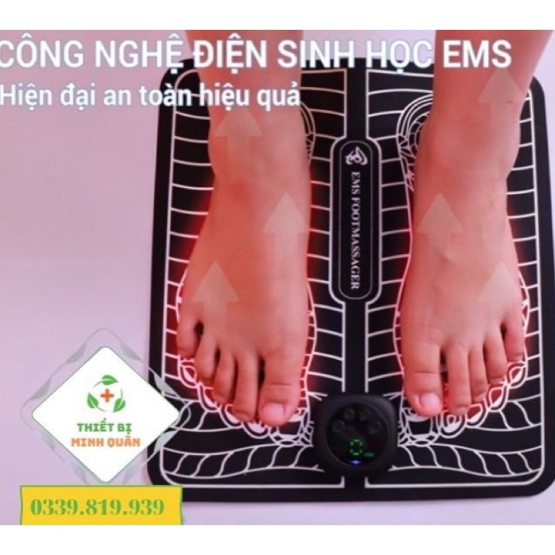 Máy massage bàn chân, Thảm massage chân, Nệm mát xa bàn chân, Máy massage chân EMS HM-C3