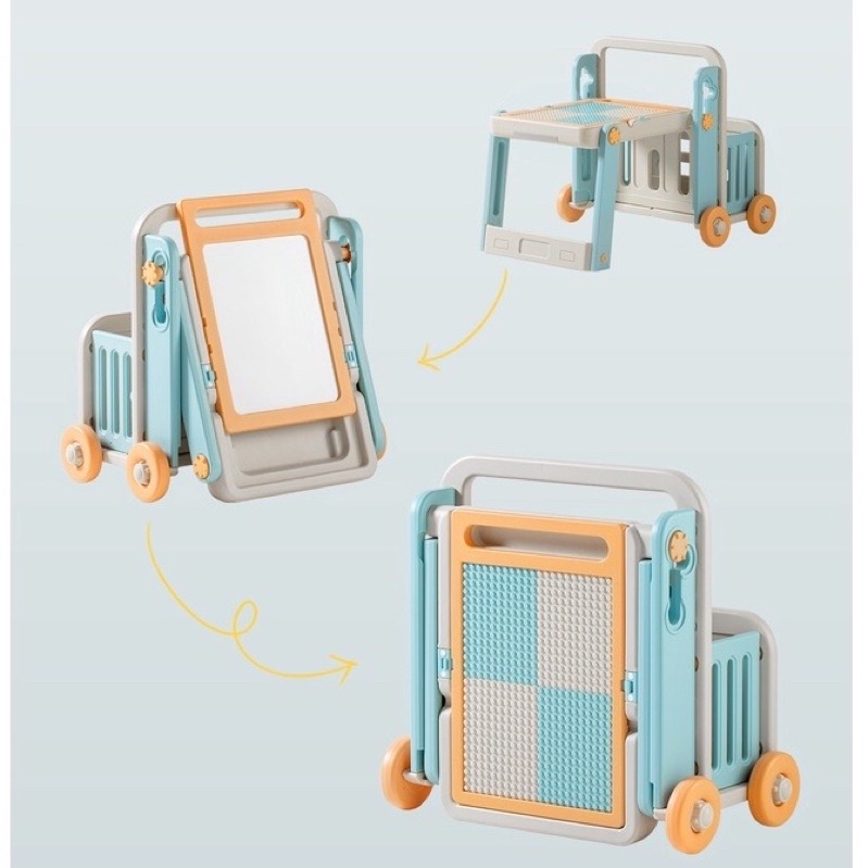 Bàn chơi lego đa năng cao cấp cho bé kèm ghế MLOONG