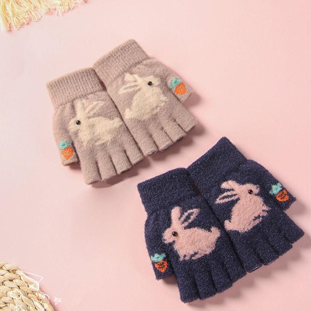 PINEVN Găng Tay Dệt Kim Có Thể Chạm Màn Hình Cảm Ứng Dễ Thương