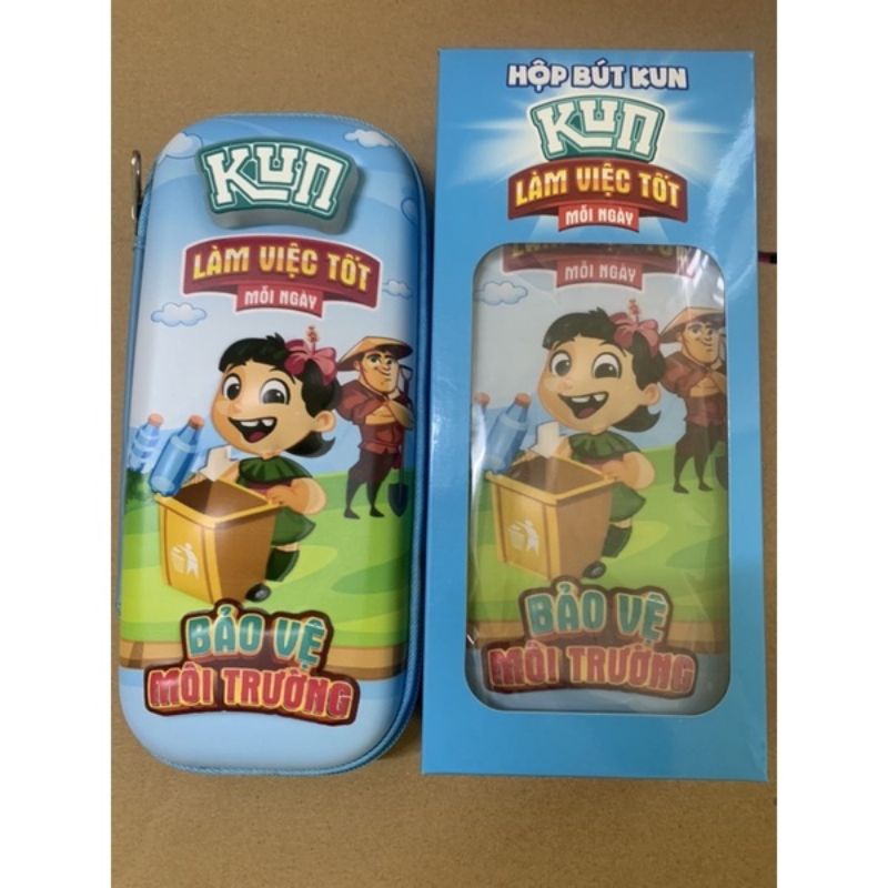 HỘP BÚT KUN 3D PHÁT SÁNG NHIỀU NGĂN CHO BÉ