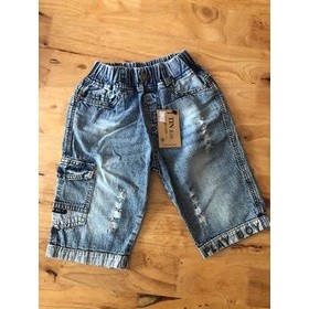 Quần short jeans cá tinh (Size 19-35kg)
