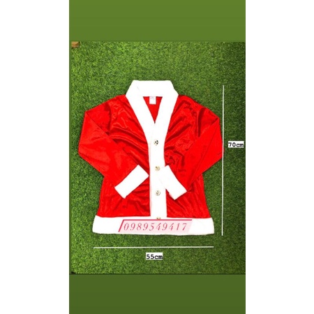 Bộ quần áo noel cho bé nam, chất liệu vải nhung siêu mềm mịn,dày dăn