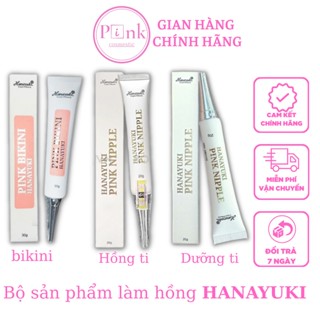Combo Kem Làm Hồng Nhũ Hoa, Bikini, Môi & Dưỡng Nhũ Hanayuki
