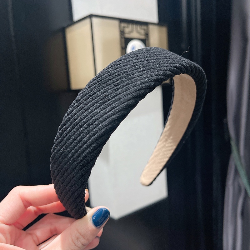 Băng Đô Cài Tóc Rửa Mặt Bằng Nhung Dày Dặn Phong Cách Hàn Quốc Cổ Điển