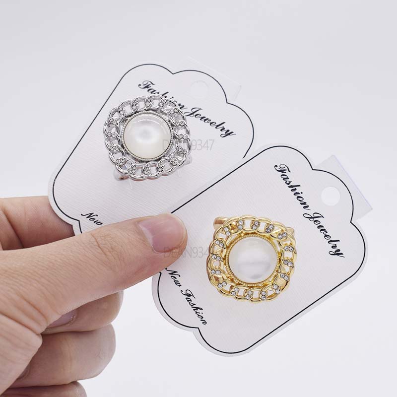 Ghim cài khăn choàng cổ hợp kim kiểu dáng hoa đính hạt ngọc trai nhân tạo thời trang mới