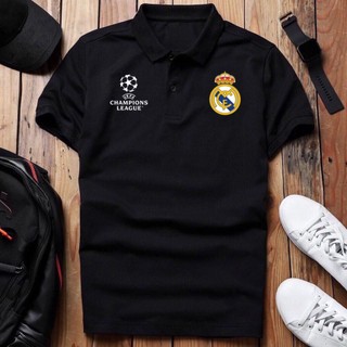 Áo thun polo trơn áo real madrid