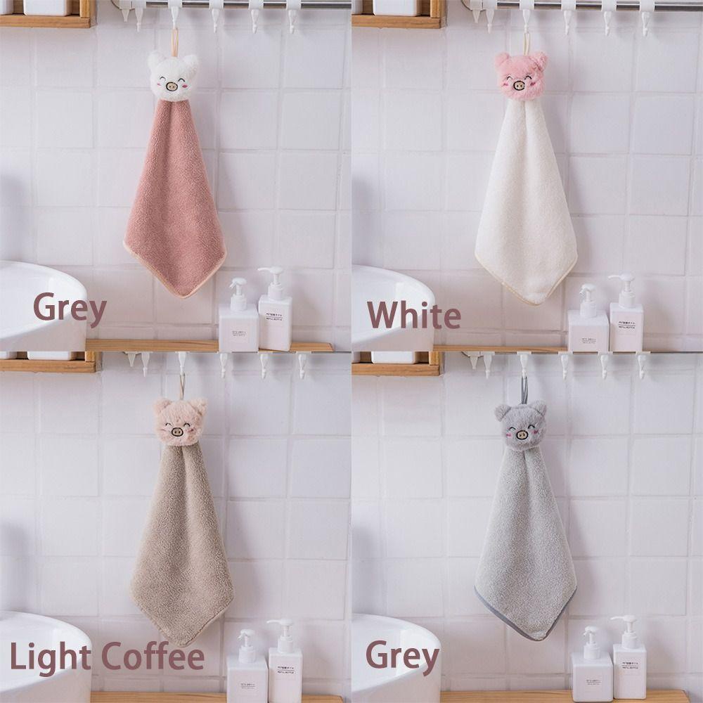 Bộ 2 Khăn Lau Tay Thấm Hút Tốt In Hình Thỏ Dễ Thương