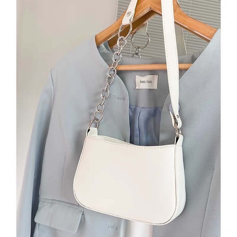 Túi kẹp nách đeo chéo đeo vai phối xích đẹp đi chơi hottrend T450