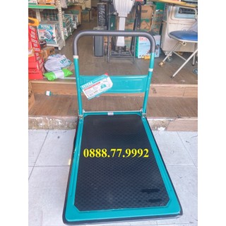 Xe đẩy hàng total ththp13002 gấp gọn khả năng tải 300kg bánh xe pu kích thước 5 inch - chính hãng