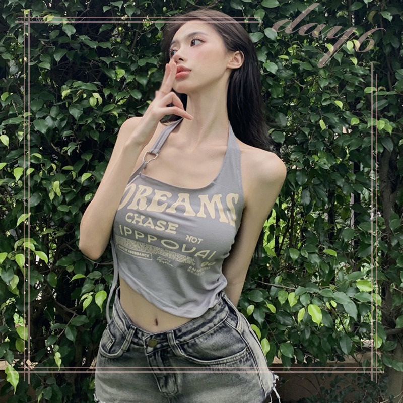 Áo Croptop Sát Nách Dáng Ôm Thời Trang Mùa Hè Quyến Rũ Cho Nữ
