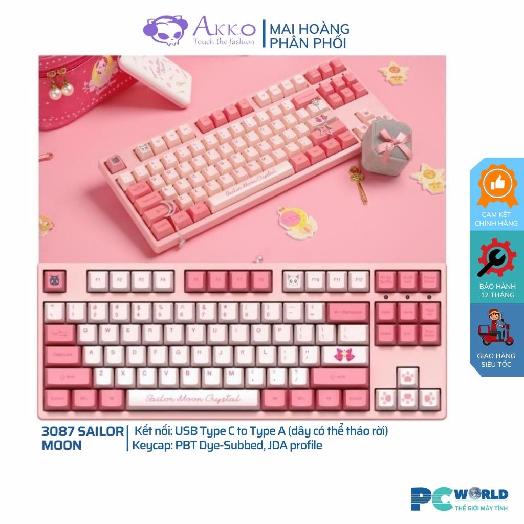 Bàn phím cơ AKKO 3087 Sailor Moon Crystal (AKKO CS Sakura switch) - Phiên bản giới hạn (Limited Edition)