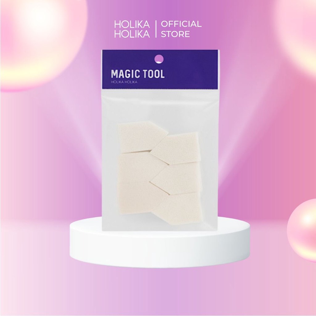 Set 6 mút tán kem nền Holika Holika Magic Tool Foundation Sponge 6P 5x3 (cm)/mút - 7171