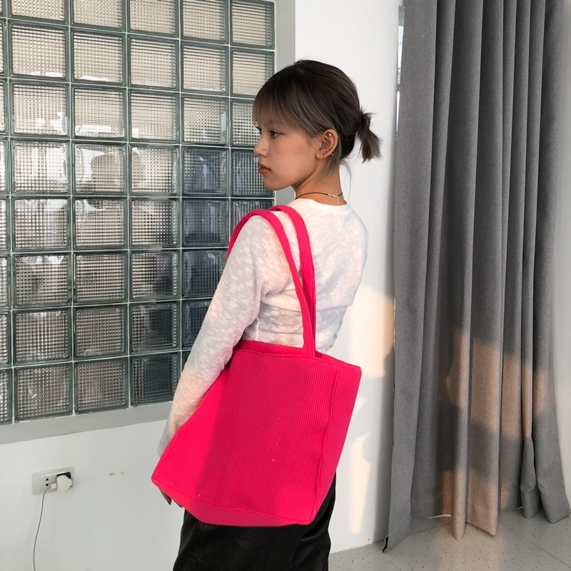 BLOSSOM BAG 2.1 - Túi tote dáng rộng màu hồng rất xinh