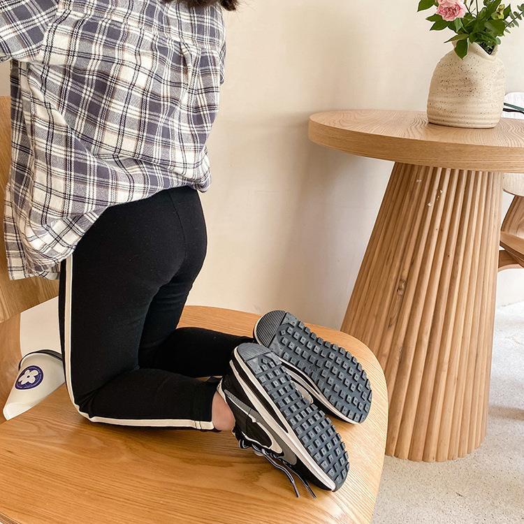 Quần legging sọc bên QG513 sz 90-150,  legging mỏng, co dãn nhiều, thời trang hàn quốc thu đông cho bé 2022