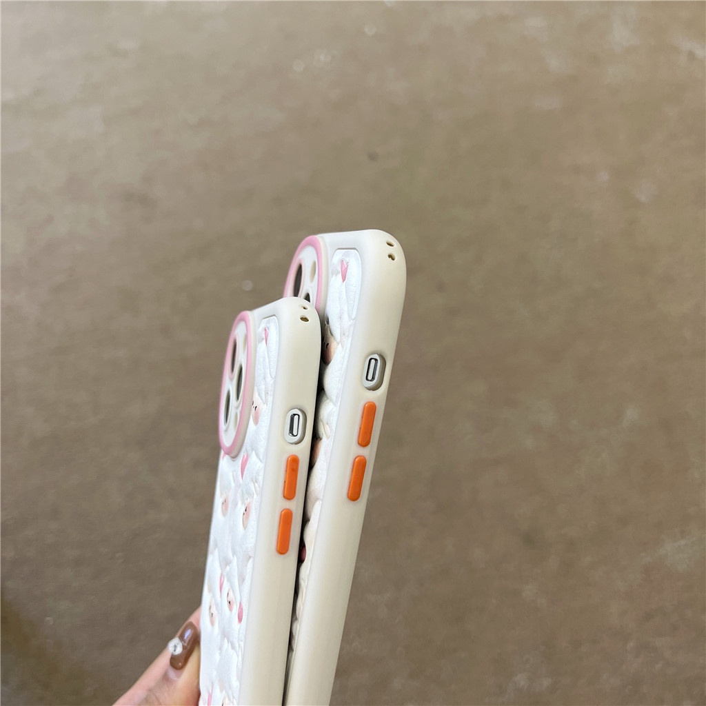 Ốp Điện Thoại Da Viền tpu Dẻo In Họa Tiết Hoạt Hình Góc Tròn Cho iphone 15 pro max 14 pro max 13 pro max 12 pro max