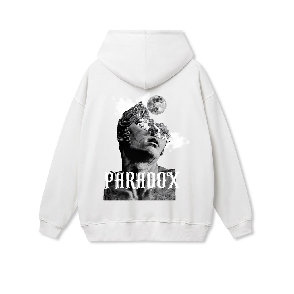 Áo Hoodie Pradox Mũ 2 Lớp Hình In 5D Cao Cấp Chất Liệu Vải Cotton Nỉ Dày Fom Dáng Unisex