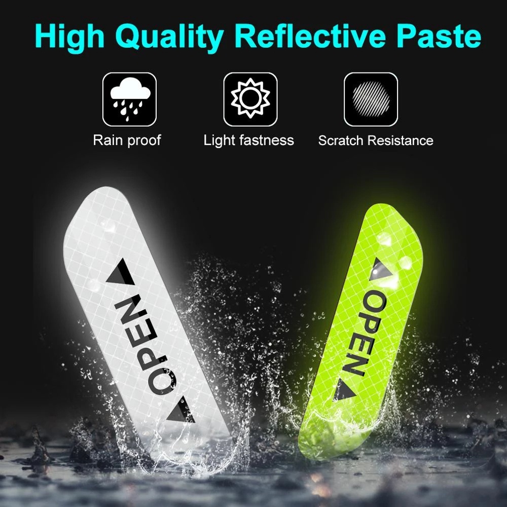 Bộ 2 Miếng Dán Cửa Kính Phản Quang Hai Mặt Chống Thấm Nước Chống Va Chạm