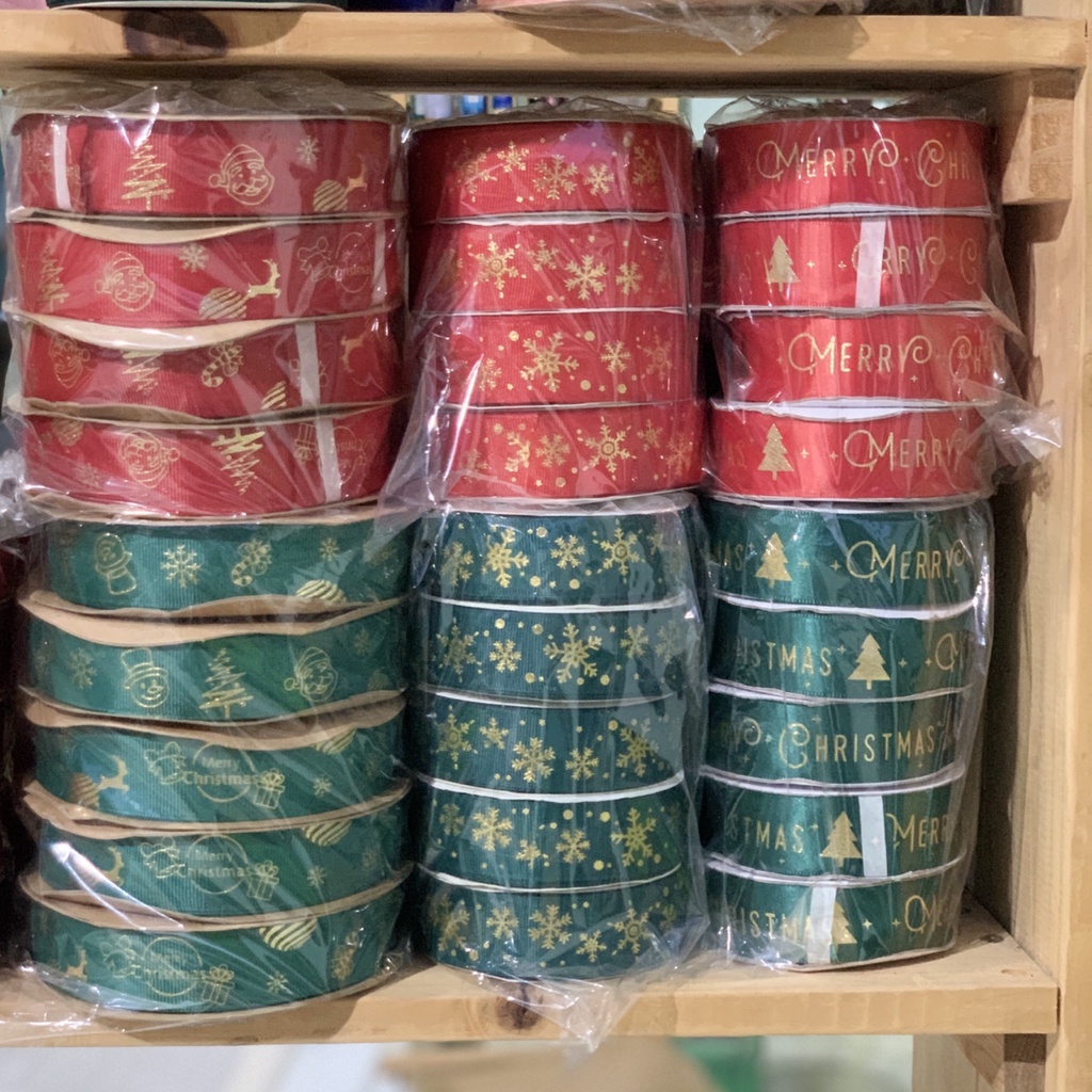 5m ruy băng noel giáng sinh cực sang