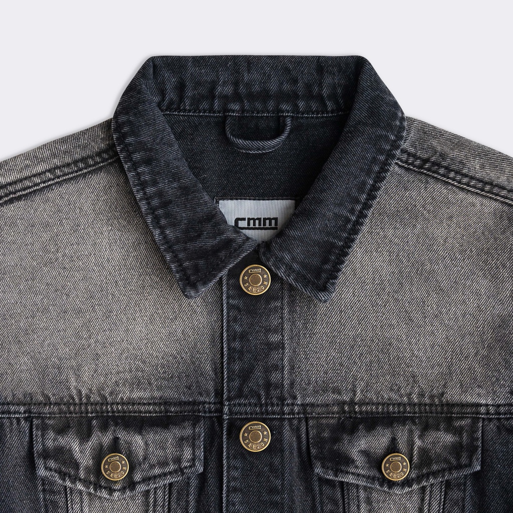 Áo khoác denim đen CMM