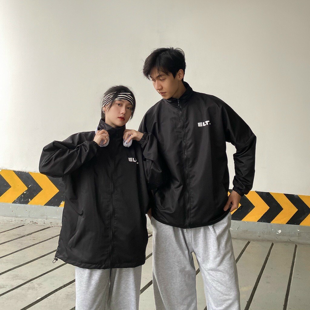 Áo khoác Dù ELT Unisex Ulzzang 2 lớp phối màu 2 size Nam Nữ , hàng chuẩn from GZSTORE234