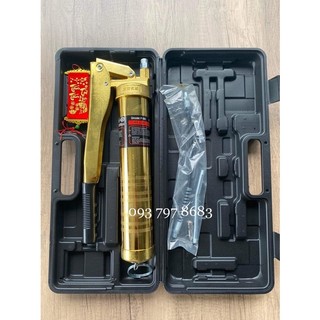 Bơm mỡ bò 2 ty 2 xy lanh piston 900cc dùng mỡ con sâu. mỡ hộp, mỡ tuýp, mỡ đóng chai xp-776, bơm mỡ cầm tay