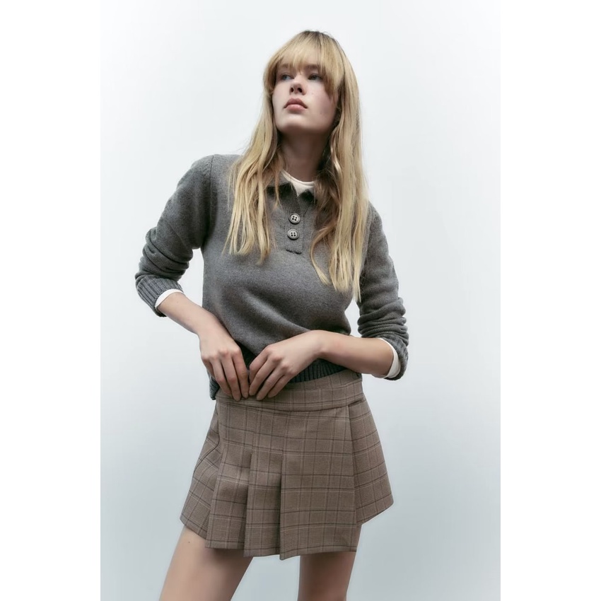 Quần Giả Váy Sọc Ca Rô Phong Cách Âu Mỹ Thời Trang Mùa Đông Dành Cho Nữ Y13-62633 202