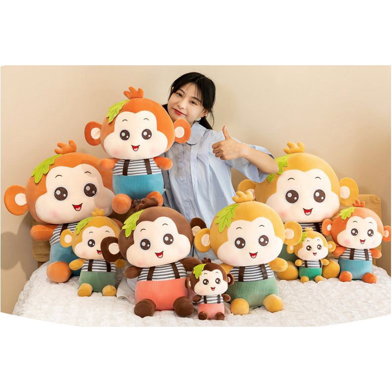 Gấu Bông Khỉ Đầu Lá BIBI Siêu Xinh - Thú nhồi bông cao cấp