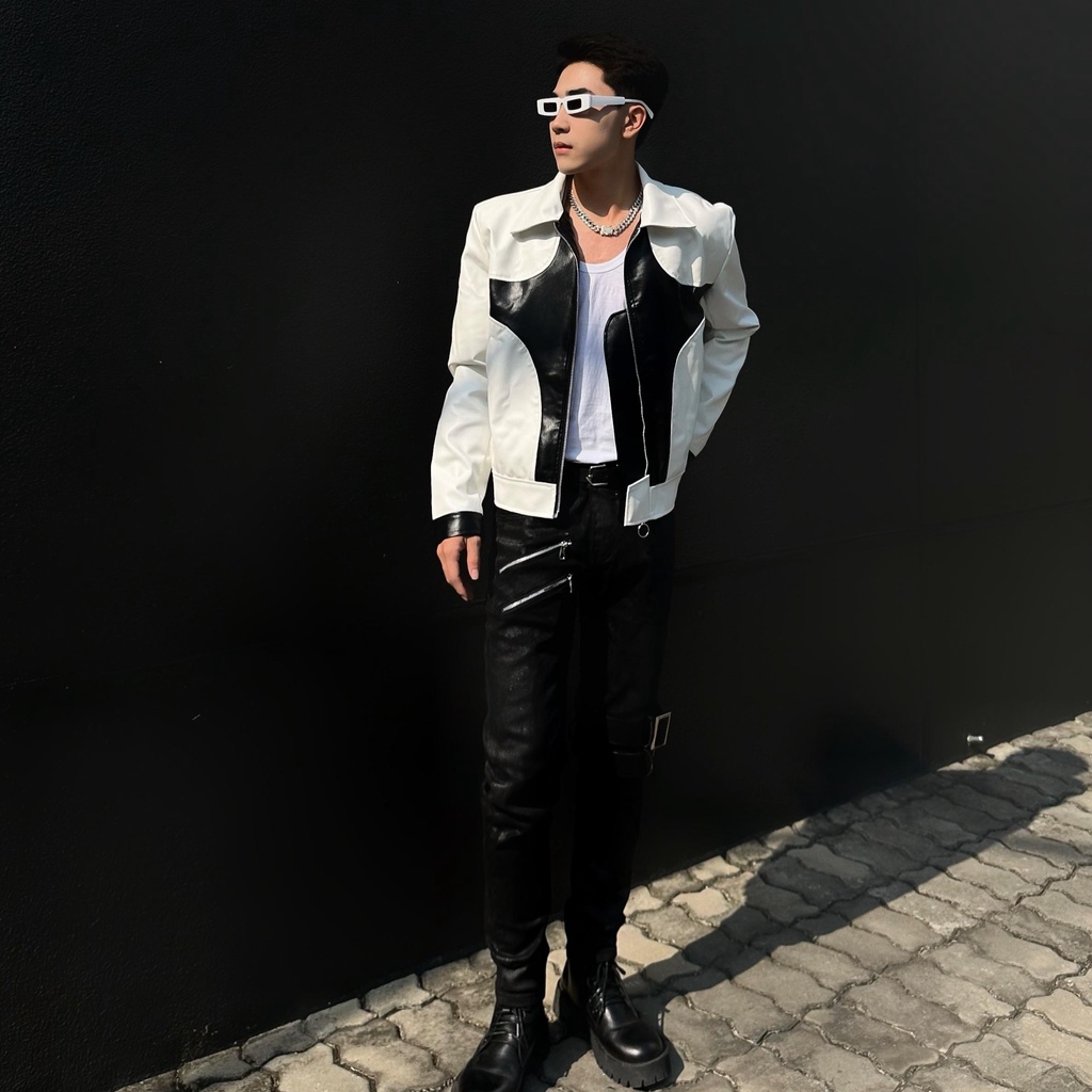 Áo khoác nam STEVE77, chất da PU nhập khẩu cao cấp | Luxus Jacket