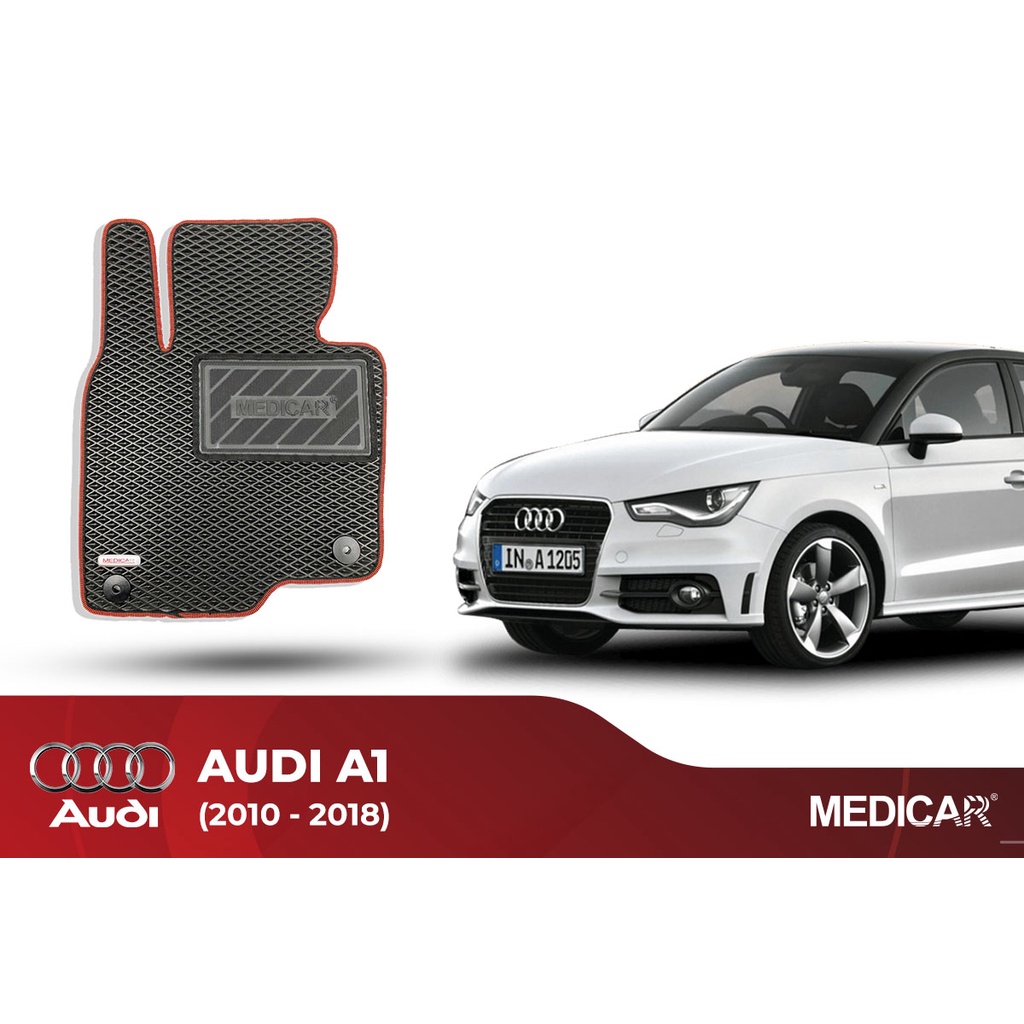 Thảm lót sàn ô tô Medicar xe Audi A1(2010-&gt;2018) - chống nước, không mùi, ngăn bụi bẩn