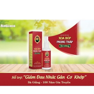 Xoa bóp phong thấp bà giằng chai xịt 50ml